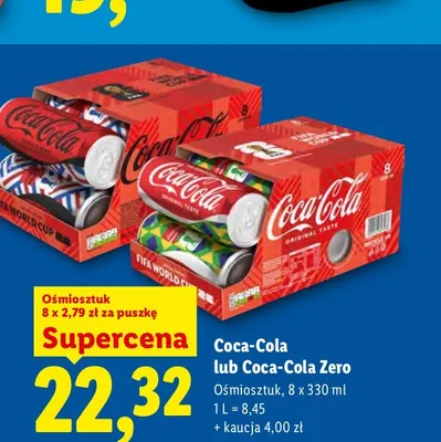 Napój gazowany Coca-Cola 8-pak 330 ml promocja w Lidl