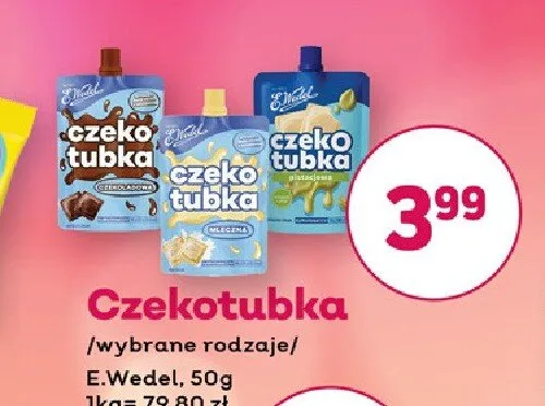 Czekotubka E.Wedel mleczna promocja w Bliski