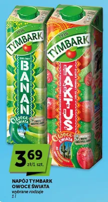 Napój Tymbark Owoce Świata banan promocja w Groszek