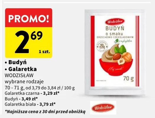Budyń Wodzisław wybrane rodzaje promocja w Intermarche