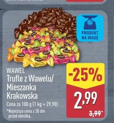 Cukierki Wawel promocja w Aldi