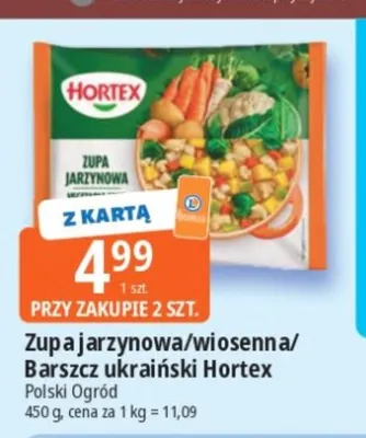 Zupa jarzynowa Hortex promocja w Leclerc