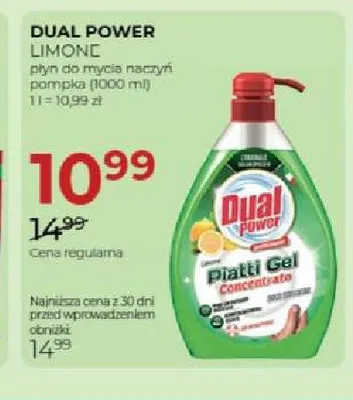 Płyn do mycia naczyń Dual Power Limone promocja w Drogerie Jawa