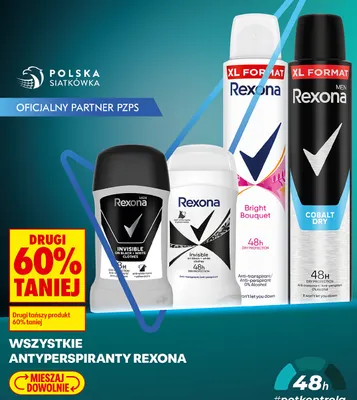 Antyperspirant w sprayu Rexona Men Cobalt Dry promocja w Biedronka