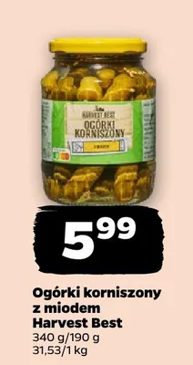 Ogórki korniszony z miodem promocja w Netto