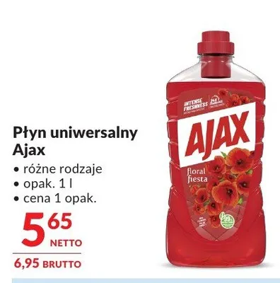 Płyn uniwersalny Ajax różne rodzaje promocja w Makro