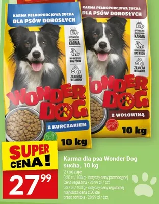 Karma dla psa Wonder Dog sucha, 10 kg promocja w Twój Market