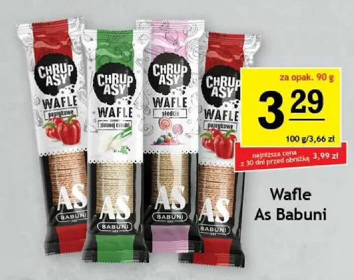 Wafle As Babuni Chrupasy słodkie promocja w Gram Market