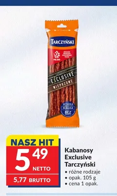 Kabanosy Exclusive Tarczyński promocja w Makro