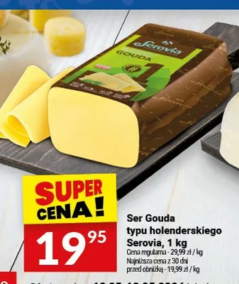 Ser Gouda typu holenderskiego Serovia promocja w Twój Market