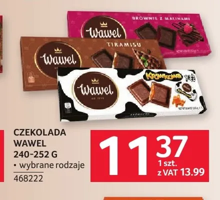Czekolada Wawel promocja w Selgros