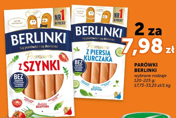 Parówki Premium z piersia kurczaka promocja w Euro Sklep