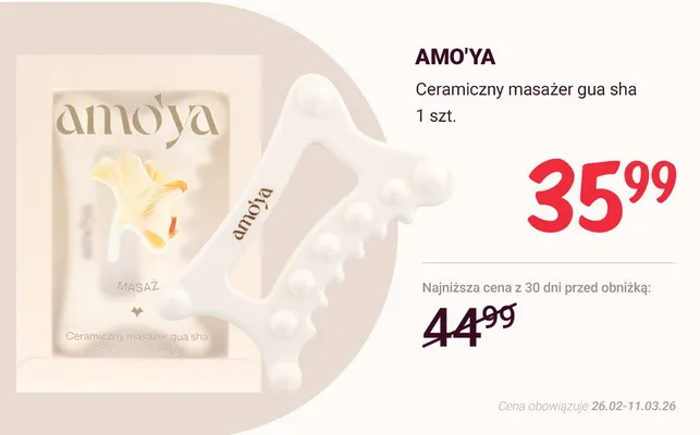 Ceramiczny masażer gua sha promocja w Rossmann