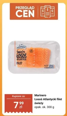 Łosoś Atlantycki filet świeży Marinero promocja w Biedronka