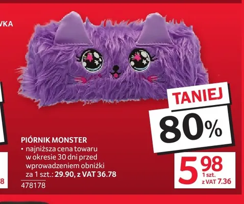 Piórnik Monster promocja w Selgros
