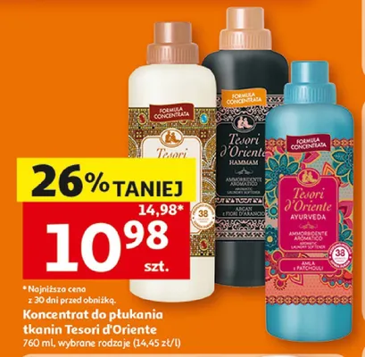 Koncentrat do płukania tkanin Tesori d'Oriente Argan promocja w Auchan