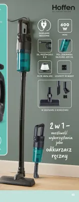 Odkurzacz pionowy, 600 W promocja w Biedronka