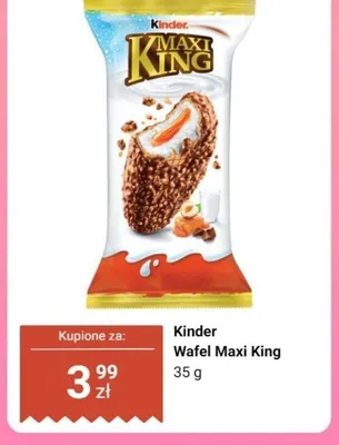 Wafel Kinder Maxi King promocja w Biedronka