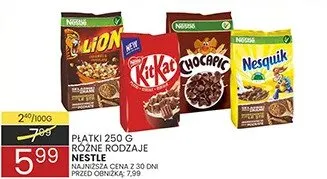 Płatki różne rodzaje Nestle promocja w Wafelek