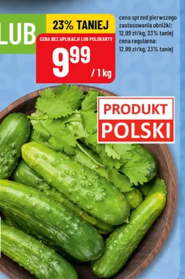 Ogórki gruntowe polskie promocja w POLOmarket