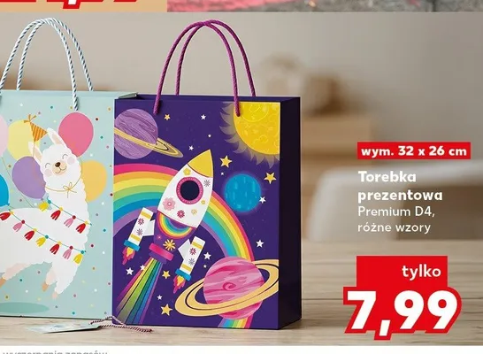 Torebka prezentowa Premium D4 wym. 32x26cm promocja w Kaufland