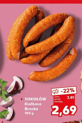 Kiełbasa Brocka Sokołów promocja w Kaufland
