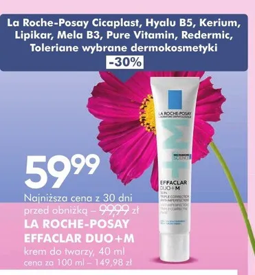 La roche-posay effaclar duo+M krem do twarzy promocja w Super-Pharm