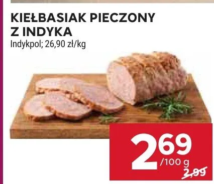 Kiełbasiak pieczony z indyka promocja w Stokrotka