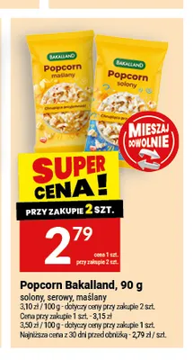 Popcorn Bakalland solony promocja w Twój Market