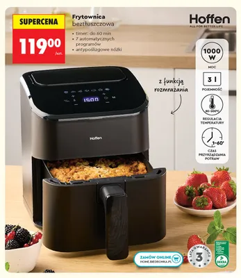 Frytownica beztłuszczowa Hoffen promocja w Biedronka
