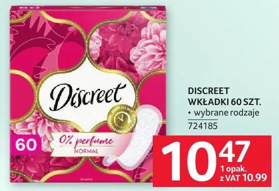 Wkładki Discreet promocja w Selgros