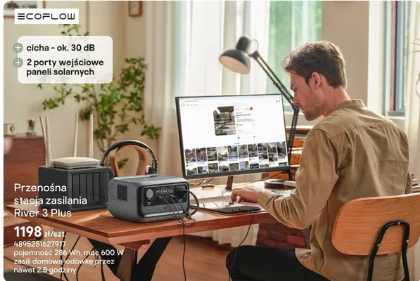 Przenośna stacja zasilania River 3 Plus promocja w Castorama
