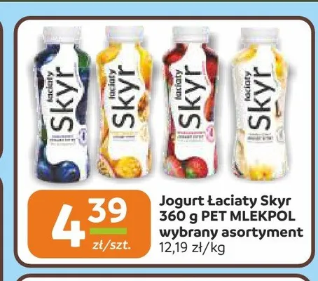 Jogurt Skyr Łaciaty Mlekpol promocja w Społem Częstochowa