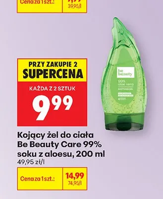 Kojący żel do ciała 99% soku z aloesu promocja w Biedronka