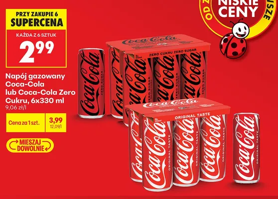 Napój gazowany Coca-Cola 6-pak promocja w Biedronka