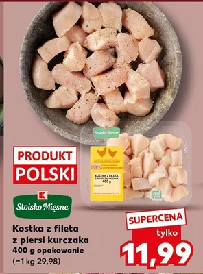 Kostka z fileta z piersi kurczaka promocja w Kaufland