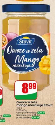 Owoce w żelu mango marakuja Stovit promocja w Dino