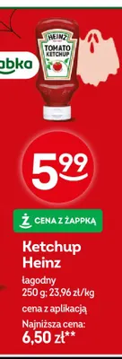 Ketchup Heinz łagodny promocja w Żabka