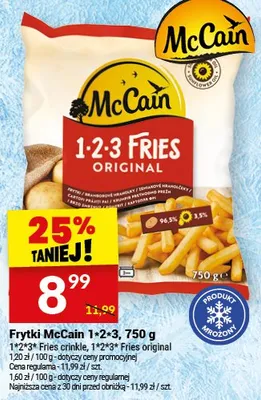 Frytki 1•2•3 fries original promocja w Twój Market