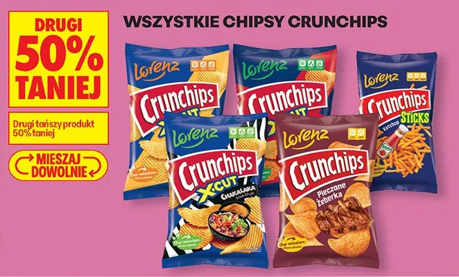 Chipsy Crunchips promocja w Biedronka