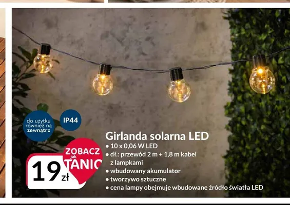 Girlanda solarna LED promocja w Salony Agata