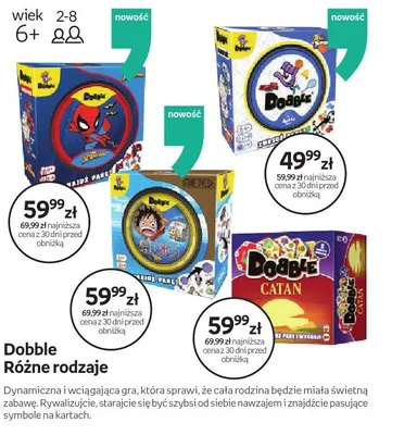 Gra karciana Dobble promocja w Empik