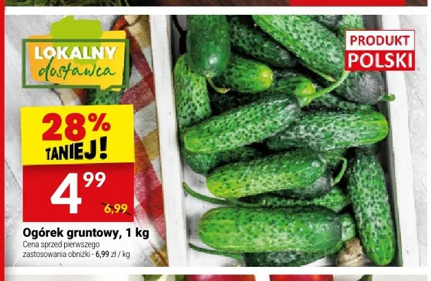 Ogórki gruntowe promocja w Twój Market