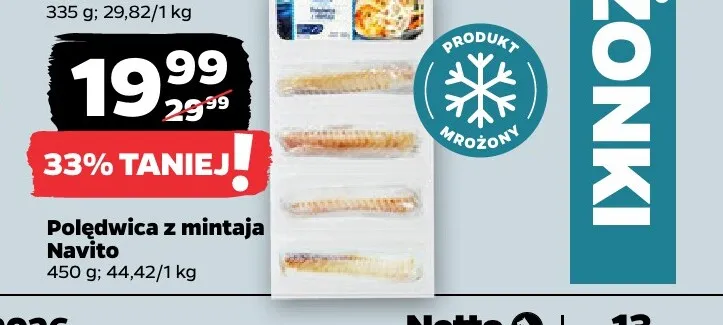 Polędwica z mintaja Navito promocja w Netto