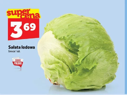 Sałata lodowa polska promocja w TOPAZ
