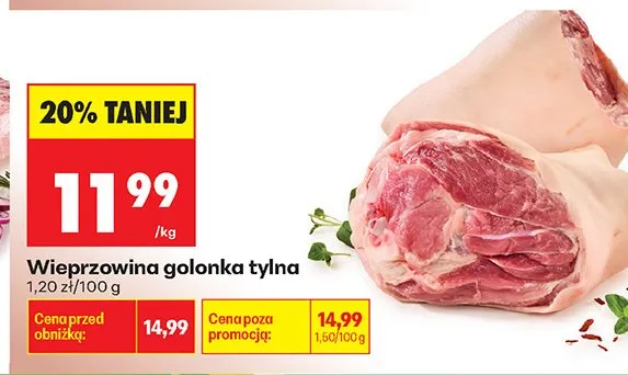 Wieprzowina golonka tylna promocja w Biedronka