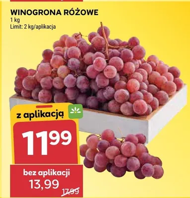 Winogrona różowe promocja w Stokrotka