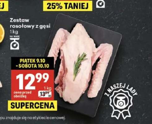 Zestaw rosołowy z gęsi promocja w Delikatesy Centrum