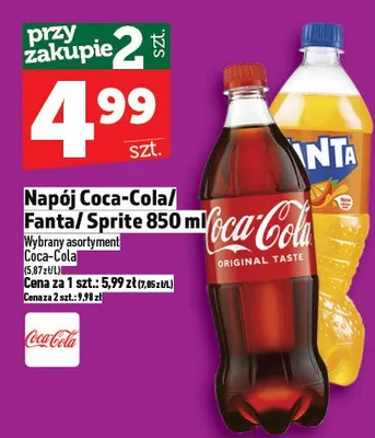 Napój Coca-Cola promocja w TOPAZ