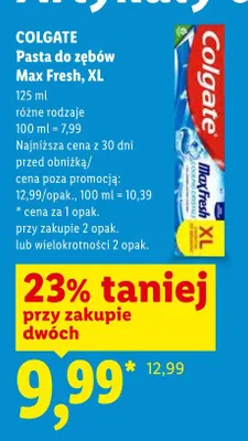 Pasta do zębów cool fresh Eurodont promocja w Lidl